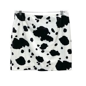 Apostrophe Cowgirl Animal Print Mini Skirt 16 Western Country Rodeo Festival Y2K